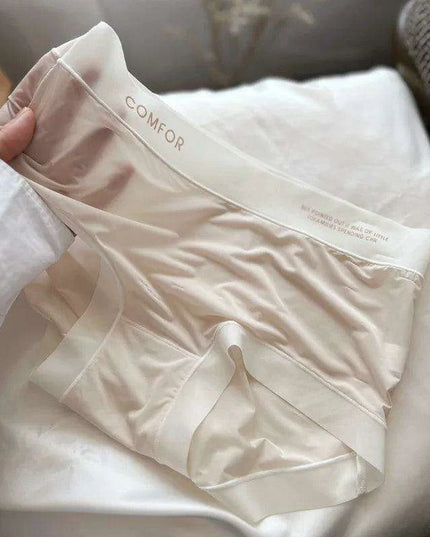 Ice Silk Quick Dry Women's Seamless Briefs - Stylish and Comfortable Lingerie in Solid Colors