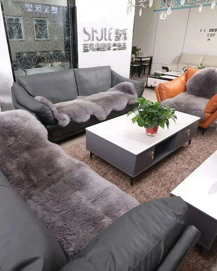 Sumptuous Authentic Australian Sheepskin Wool Area Rug - Cozy and Chic Home Accent Mat