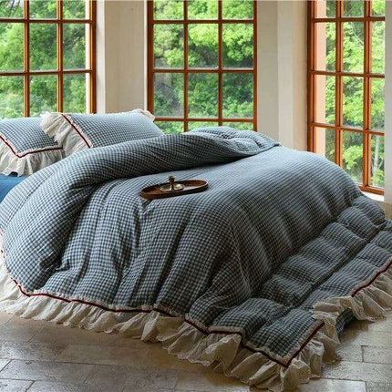 High-end 100% Cotton Bedding Set Eco-friendly Double Layer