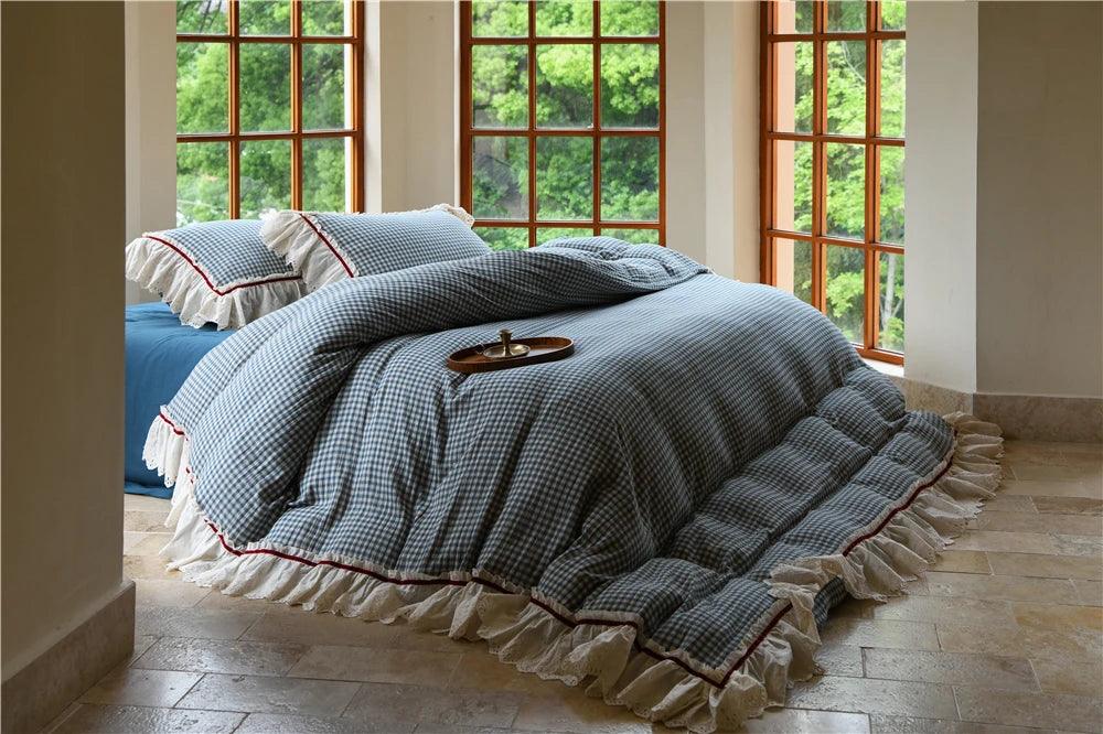 High-end 100% Cotton Bedding Set Eco-friendly Double Layer