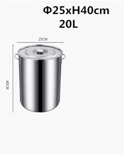 Versatile Stainless Steel Cooking Pot Set with Handle for Easy Transport