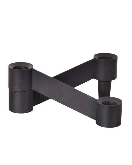 Contemporary Silver Candle Holders Set - Modern Tabletop Decor for a Stylish Home