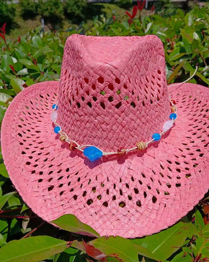 Vintage-Inspired Thick Straw Cowboy Hat