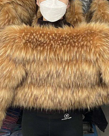 Luxe Faux Fur Winter Coat | Chic Women's Outerwear