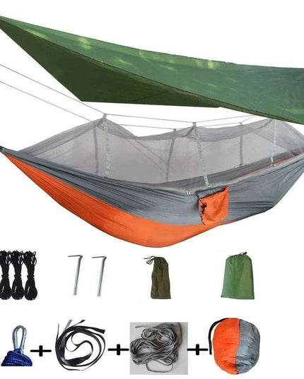 Ultimate Adventure Hammock: Weatherproof with Mosquito Net and Canopy Protection