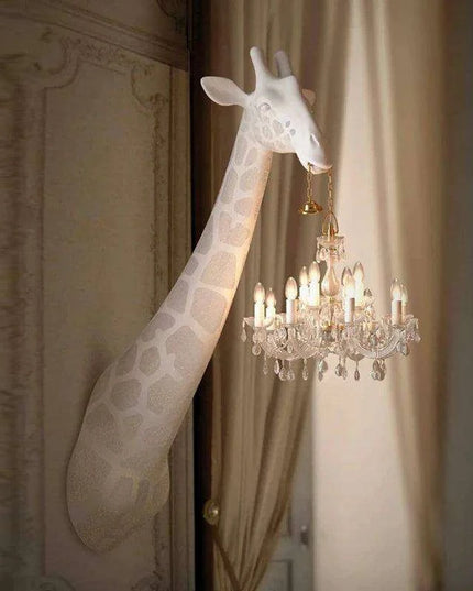 Elegant Giraffe Standing Lamp