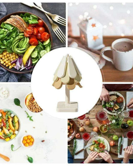 Silicone Heat-Resistant Trivet (Set of 3 with 1 Stand) - Lightweight Non-Slip Insulated Pads