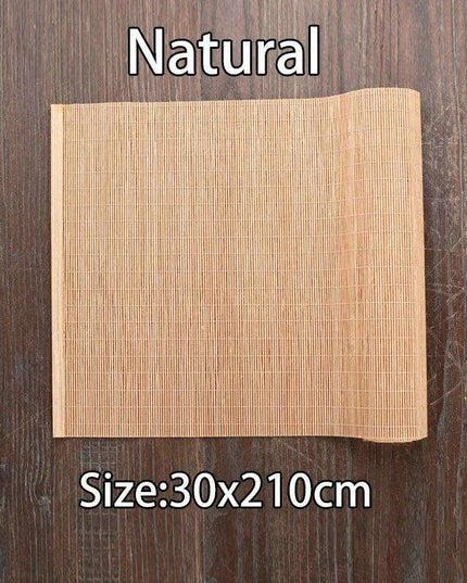 Sophisticated Bamboo Table Runner and Coaster Duo for Dining and Tea Events