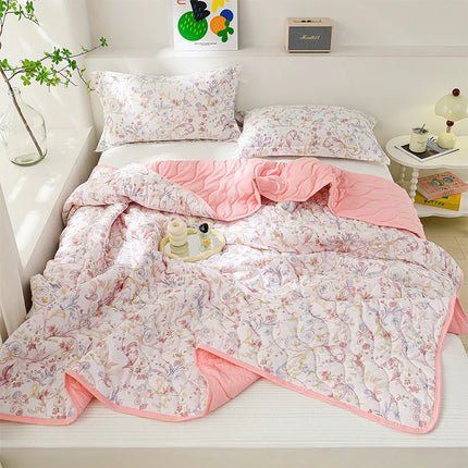 Breathable Quilted Summer Blanket Cooling Skin-friendly Comforter Soft Lightweight Quilt Well-vetilated Single Double Duvet Set breathable-quilted-summer-blanket-cooling-skin-friendly-comforter-soft-lightweight-quilt-well-vetilated-single-double-duvet-set-1