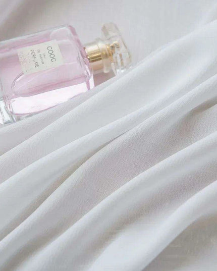 Modern Solid White Sheer Curtains