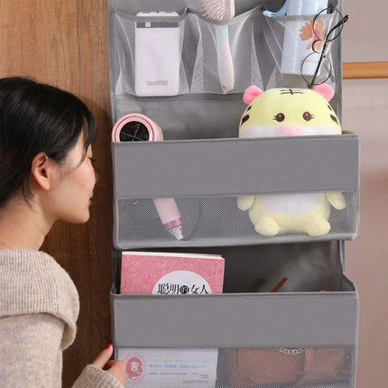 Gray 5-Tier Hanging Shoe and Accessory Organizer