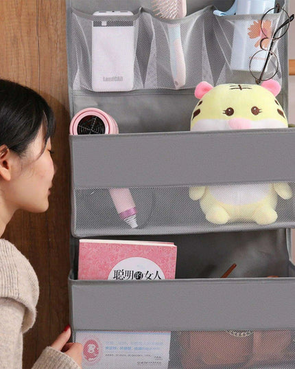 Gray 5-Tier Hanging Shoe and Accessory Organizer