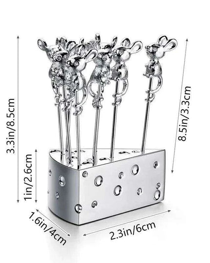 Mice Fruitpicks Stainless Steel