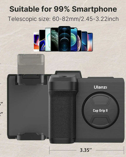 Smartphone Photography Upgrade Kit with Wireless Remote & Built-in Makeup Mirror