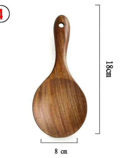 Rustic Acacia Wood Culinary Utensil Set - Timeless Tools for the Modern Kitchen