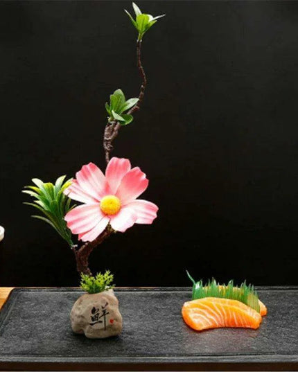 Elegant Floral-Inspired Sushi Serving Set for Luxurious Dining