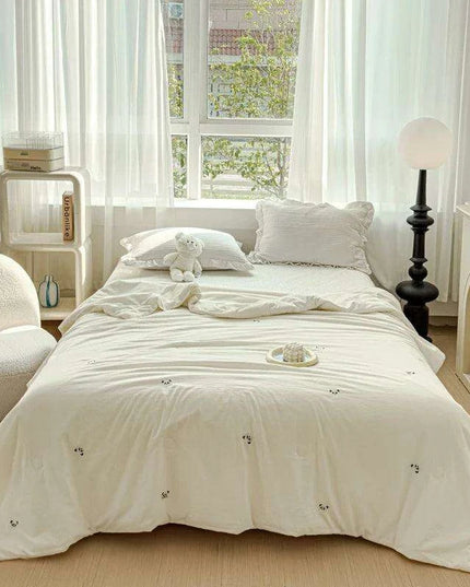 Innovative Breathable Summer Quilt - Double Layer Cooling Design, Lightweight & Washable