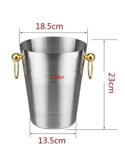 Majestic Deer Head Ice Bucket: Luxurious European Charm in Dual-Tone Design