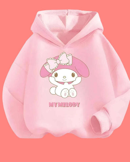 My Melody Graffiti Hoodie Outfit for Girls - Adorable Spring/Fall Sweatshirt Set