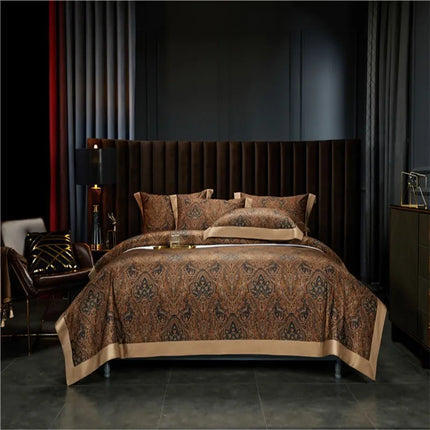 1000TC Egyptian Cotton Boho Duvet Cover Set – 4 Pcs, 7 Patterns, Queen to King