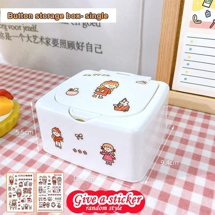 Chic Rectangular Jewelry Storage Box with Korean Flair and Sustainable Glossy Finish