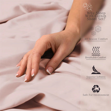 1000TC Luxury 100% Egyptian Cotton Bed Sheet Set – 13 Colours, Multiple Sizes