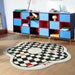 Timeless Elegance Vintage Checkerboard Carpet for Classic Home Decor