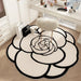 Luxurious Floral Plush Carpet - Elegant & Cozy Home Accent