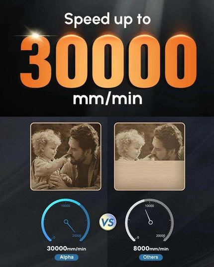 Alpha 10W High-Performance CNC Laser Engraver and Cutter Kit for Precision Woodworking & Metal Design