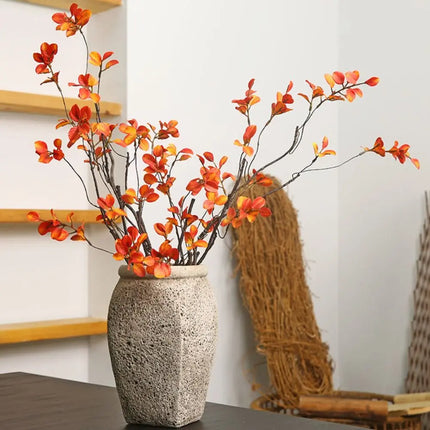Colorful Life Retro Artificial Maple Leaf Bouquet - Handmade, 59cm/90c