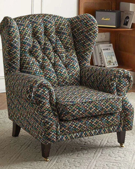 Elegant Leather Wingback Chair for Modern Living Areas