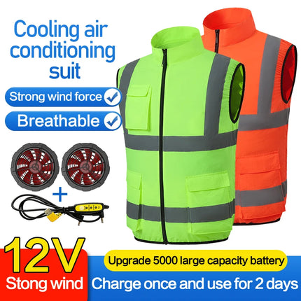 Chuxuan Summer Cooling Jacket with Fan & Sun Protection for Men/Women