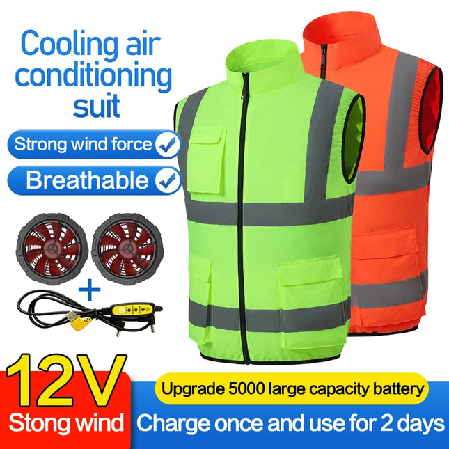 Chuxuan Summer Cooling Jacket with Fan & Sun Protection for Men/Women