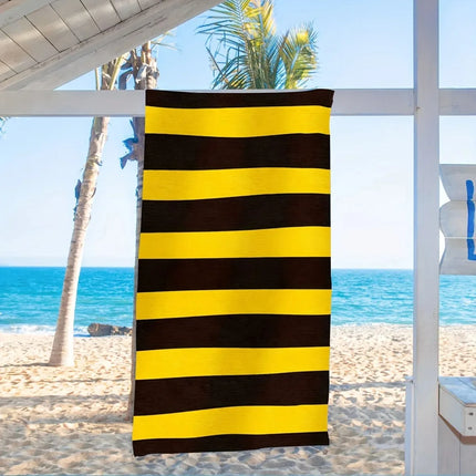 A20MaoX Blue Tone Palm Tree Beach Towel - Soft Quick-Dry Microfiber