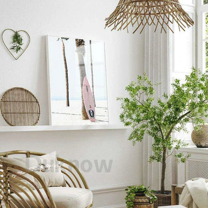 California Dreaming Surf Canvas Art - Elegant Coastal Home Decor