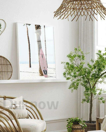 California Dreaming Surf Canvas Art - Elegant Coastal Home Decor