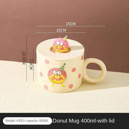 Charming Panda Pair Ceramic Coffee Mugs - A Delightful Duo