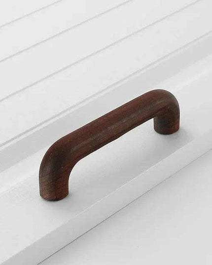 Chic Wooden Cabinet Knobs - Distinctive Walnut & Beech Drawer Handles for Elegant Home Interiors