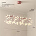 Nordic Firefly Chandelier: Customizable Rose Gold & Black Lighting Masterpiece