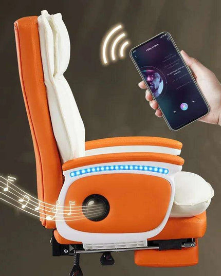 Luxurious Ergonomic Leather Executive Chair - Experience Unmatched Comfort for Long Hours