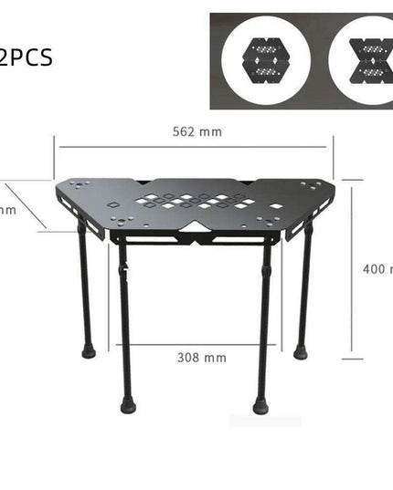 Versatile Portable Folding Aluminum Table for All-Season Outdoor Activities