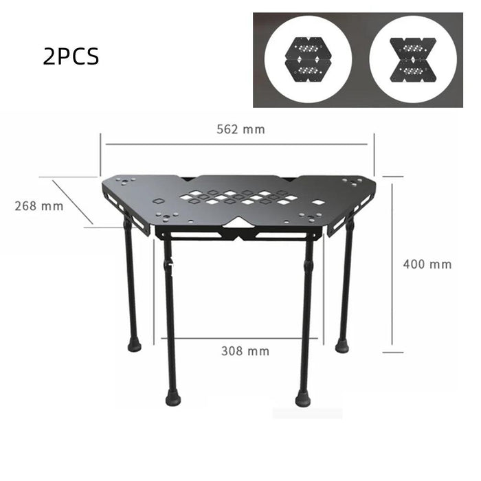 Versatile Portable Folding Aluminum Table for All-Season Outdoor Activities