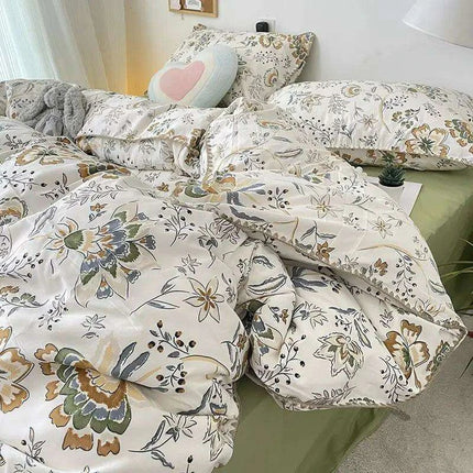 Charming Cherry Blossom Soft Washed Cotton Bedding Set