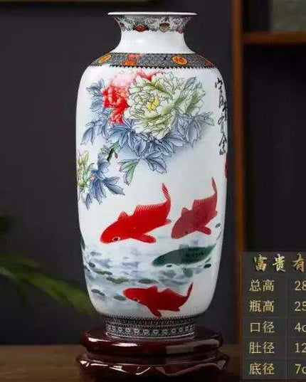 Antique Chinese Ceramic Vase with Intricate Animal Motif - Timeless Charm