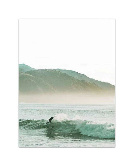 Tropical Waves Coastal Canvas Art Collection - Ocean Escape Series