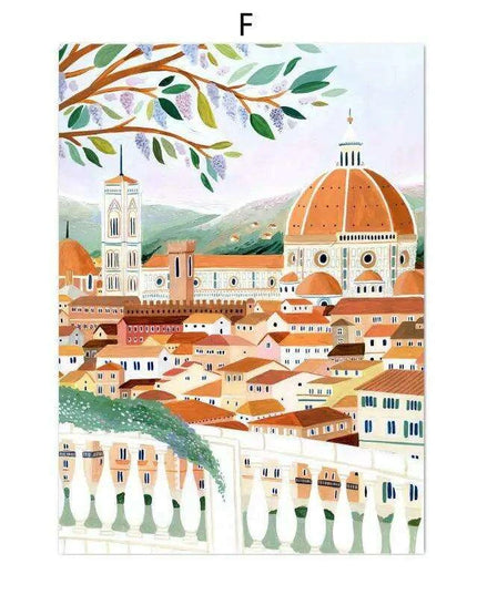 Coastal Elegance: Italian-Inspired Canvas Art for Modern Living Spaces