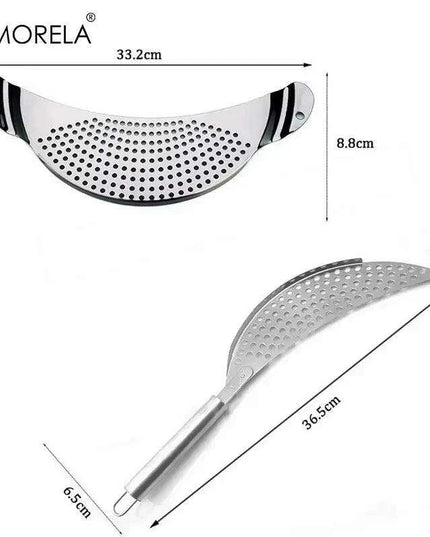 Premium Stainless Steel Drainer Pot with Baffle - Essential Kitchen Tool for Effortless Water Drainage