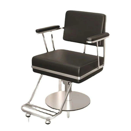 Premium Hydraulic Salon Chair with Adjustable Recline - Elevate Your Beauty Services