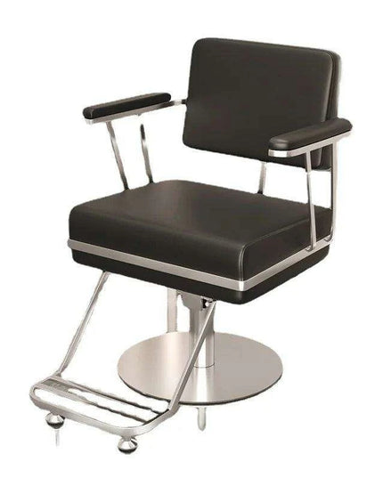 Premium Hydraulic Salon Chair with Adjustable Recline - Elevate Your Beauty Services