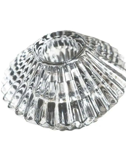 Elegant Double-Faced Glass Candle Holder for Home and Event Decor